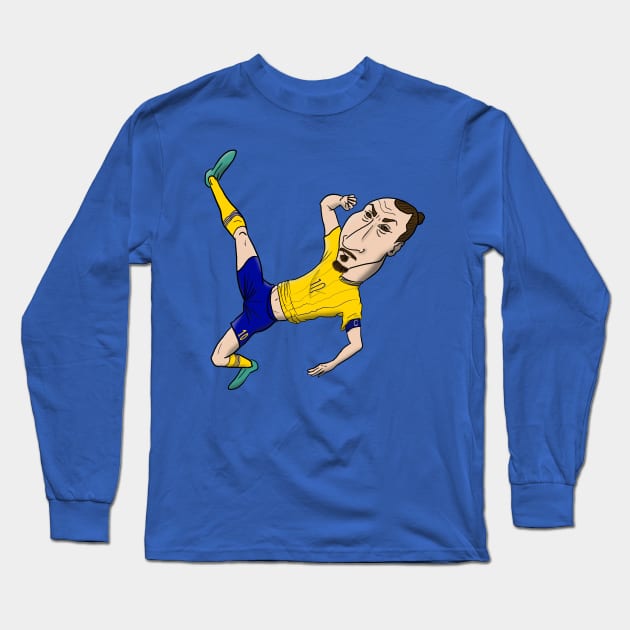 Zlatan Ibrahimovic Long Sleeve T-Shirt by Luzinha